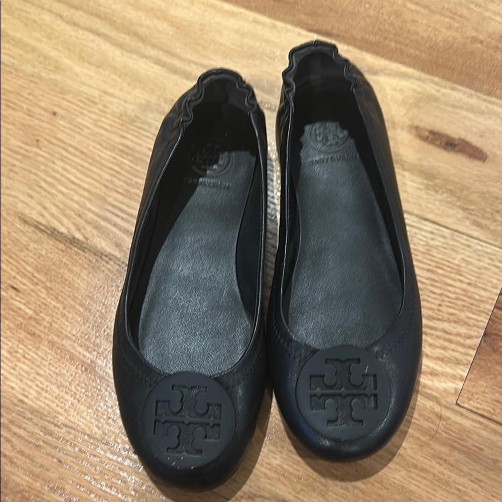 Tory Burch Black Ballet Flats